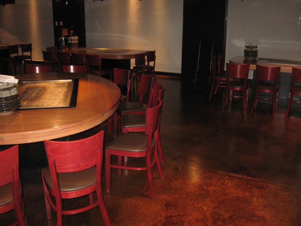 Restaurant Floors Acid Stains