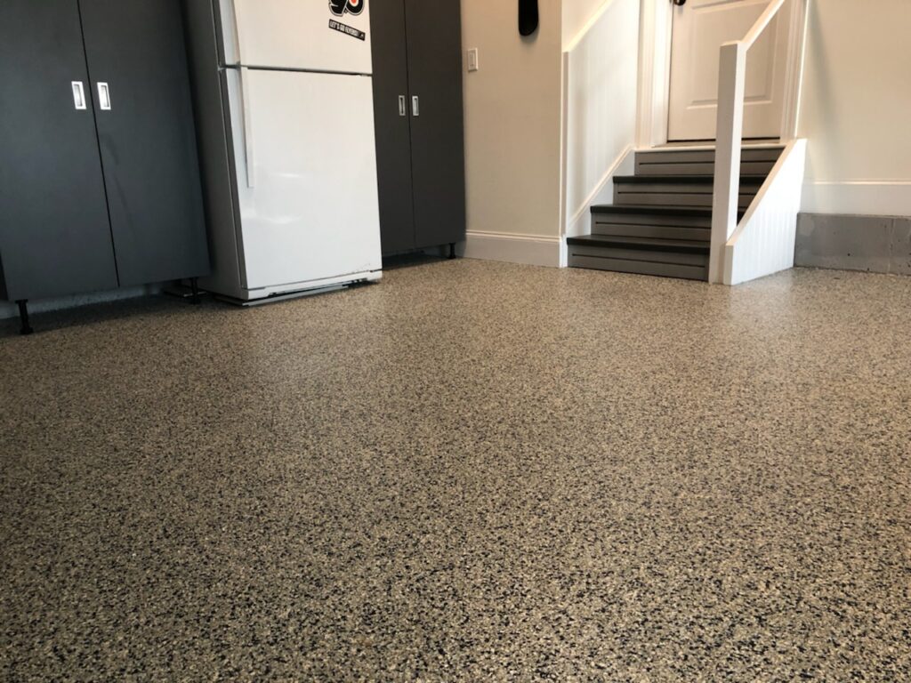 Epoxy Garage Flooring by Concepts in Concrete Philadelphia PA