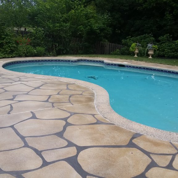 Concrete Overlay Pool Deck