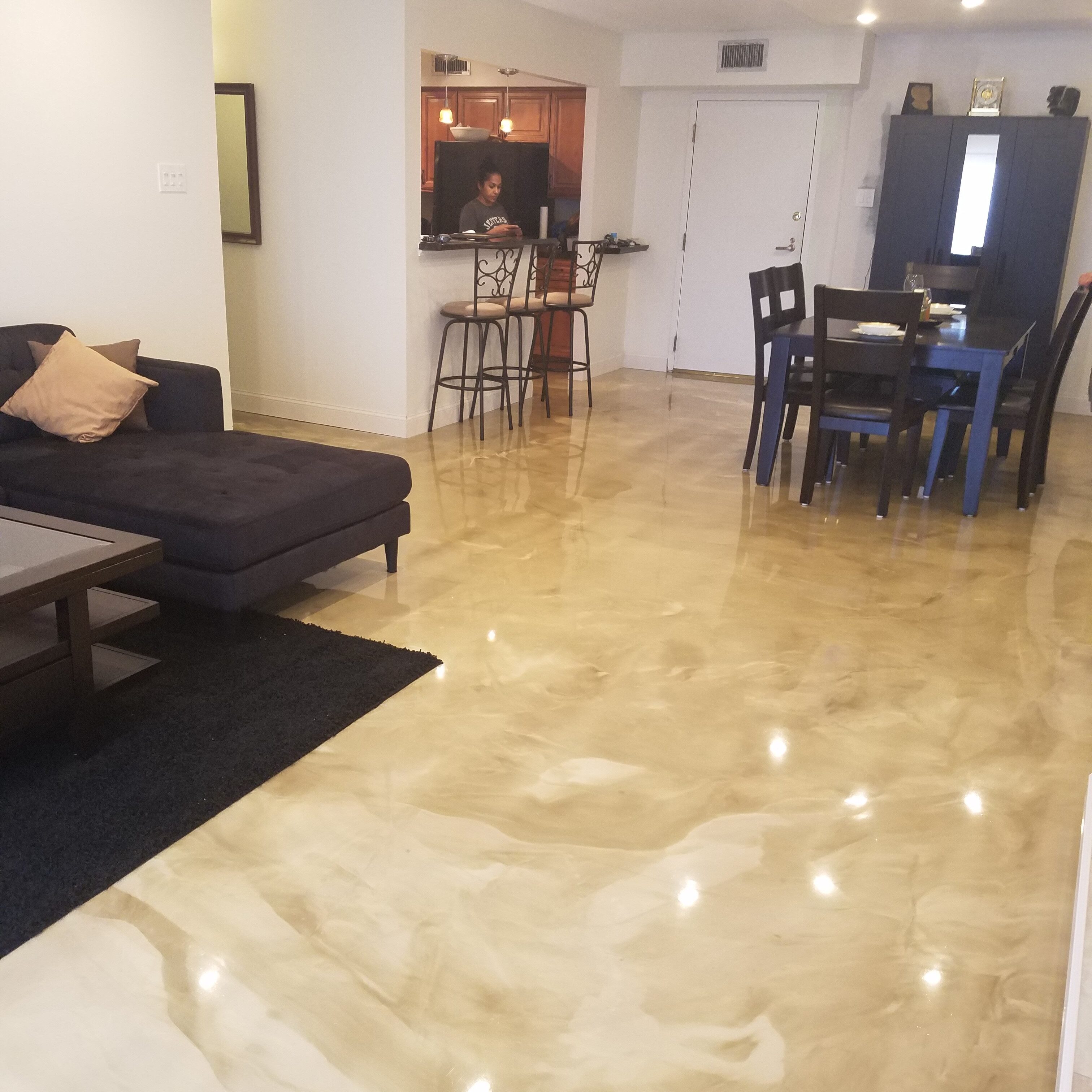 Epoxy Floor living room